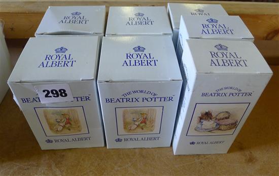 7 Royal Albert Beatrix Potter figures